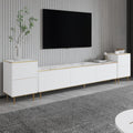 Meubles Tv Imaj - Marbre Blanc / Doré