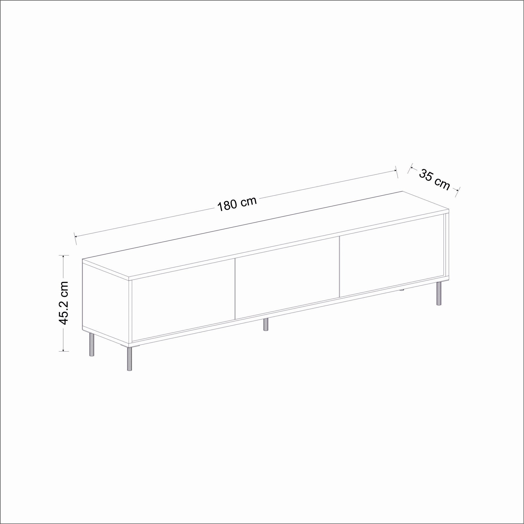 Meubles Tv Imaj - Marbre Blanc / Doré