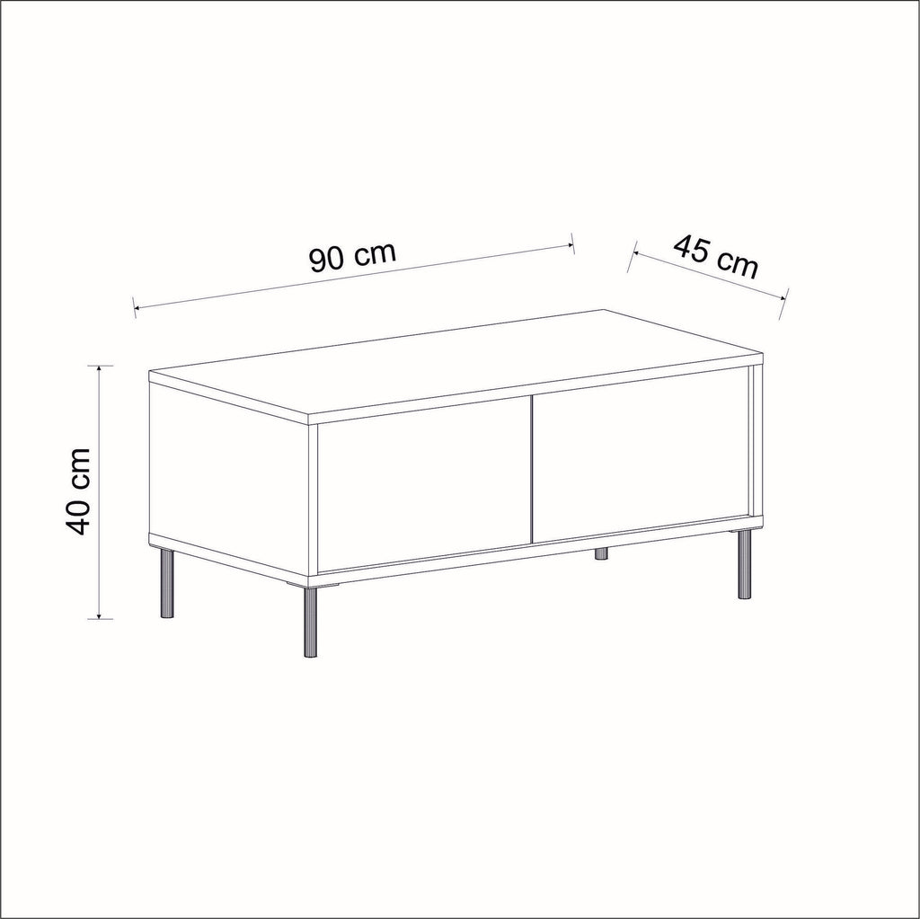 Tables Basses Imaj - Travertin / Doré