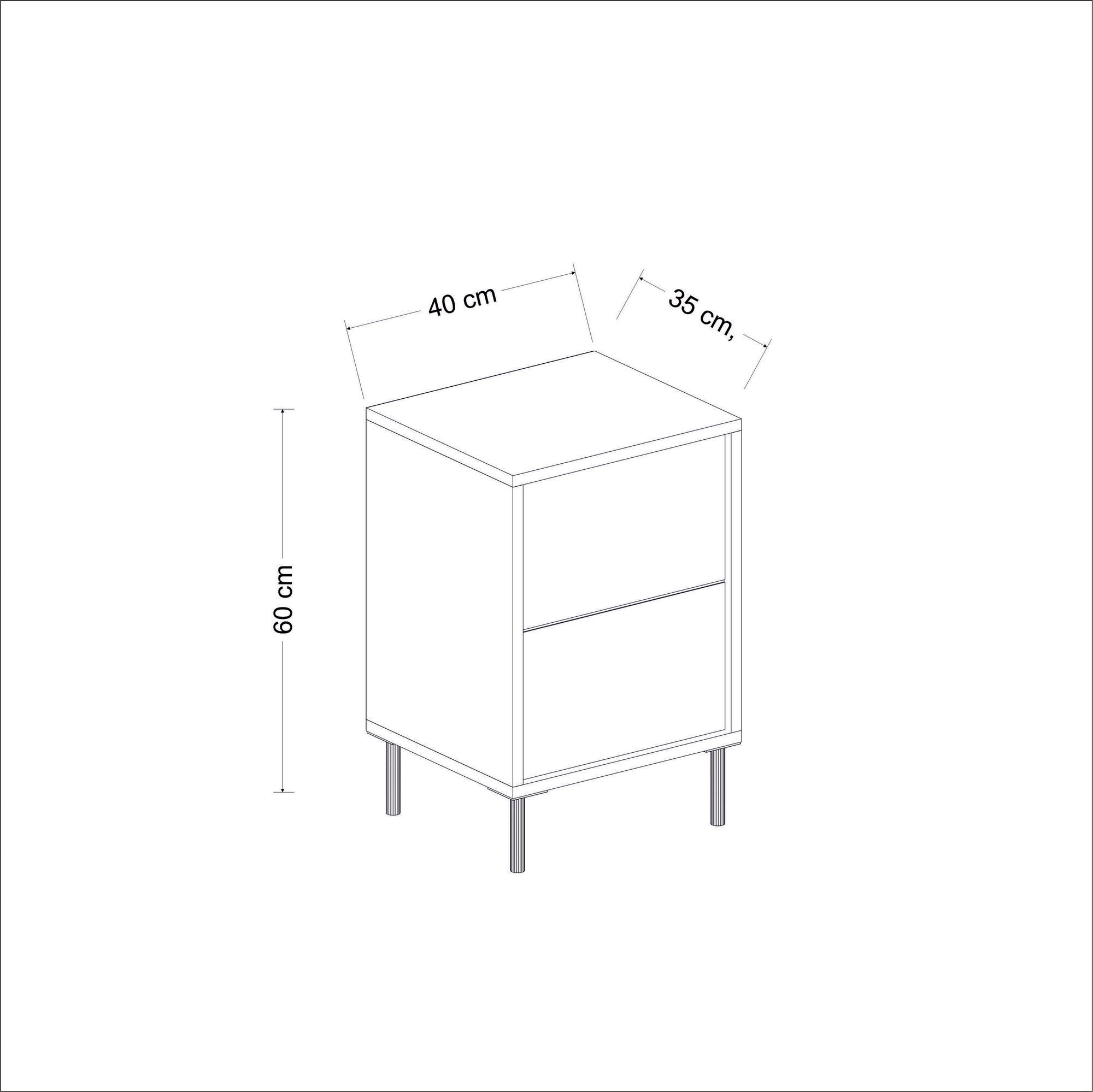 Tables De Chevet Imaj - Blanc / Noir / Doré