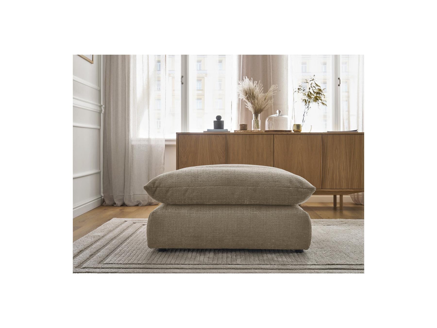Neil - Pouf - Tissu Texturé