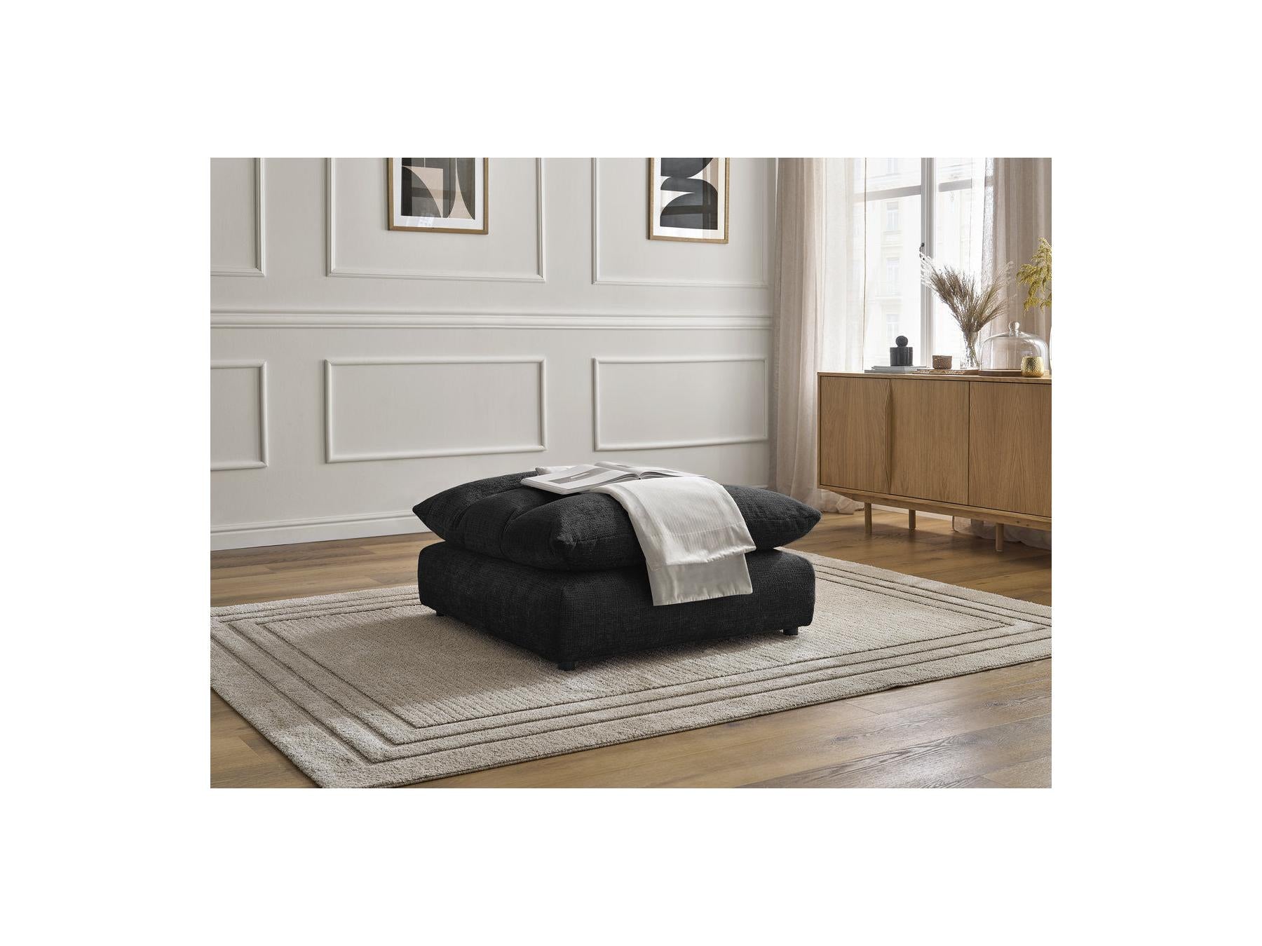 Neil - Pouf - Tissu Texturé