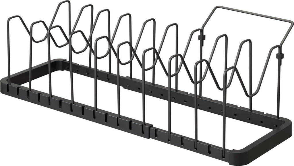 Extendable Pan & Lid Organiser - Tower - Black