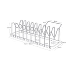 Extendable Pan & Lid Organiser - Tower - Black