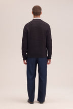 Jersey Gustav Ls Zip - Deep Truffle