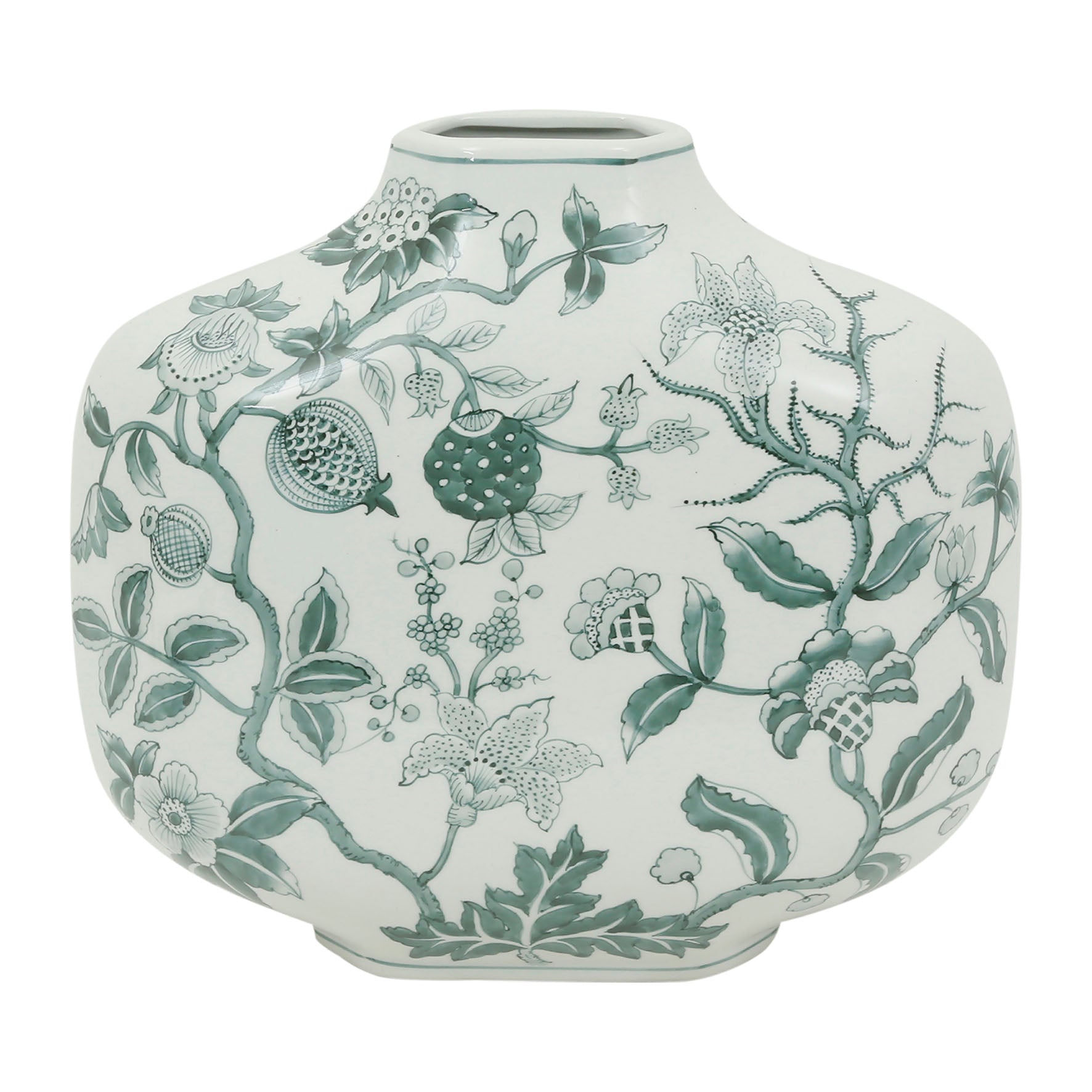 Vase Ming - Gris Porcelaine