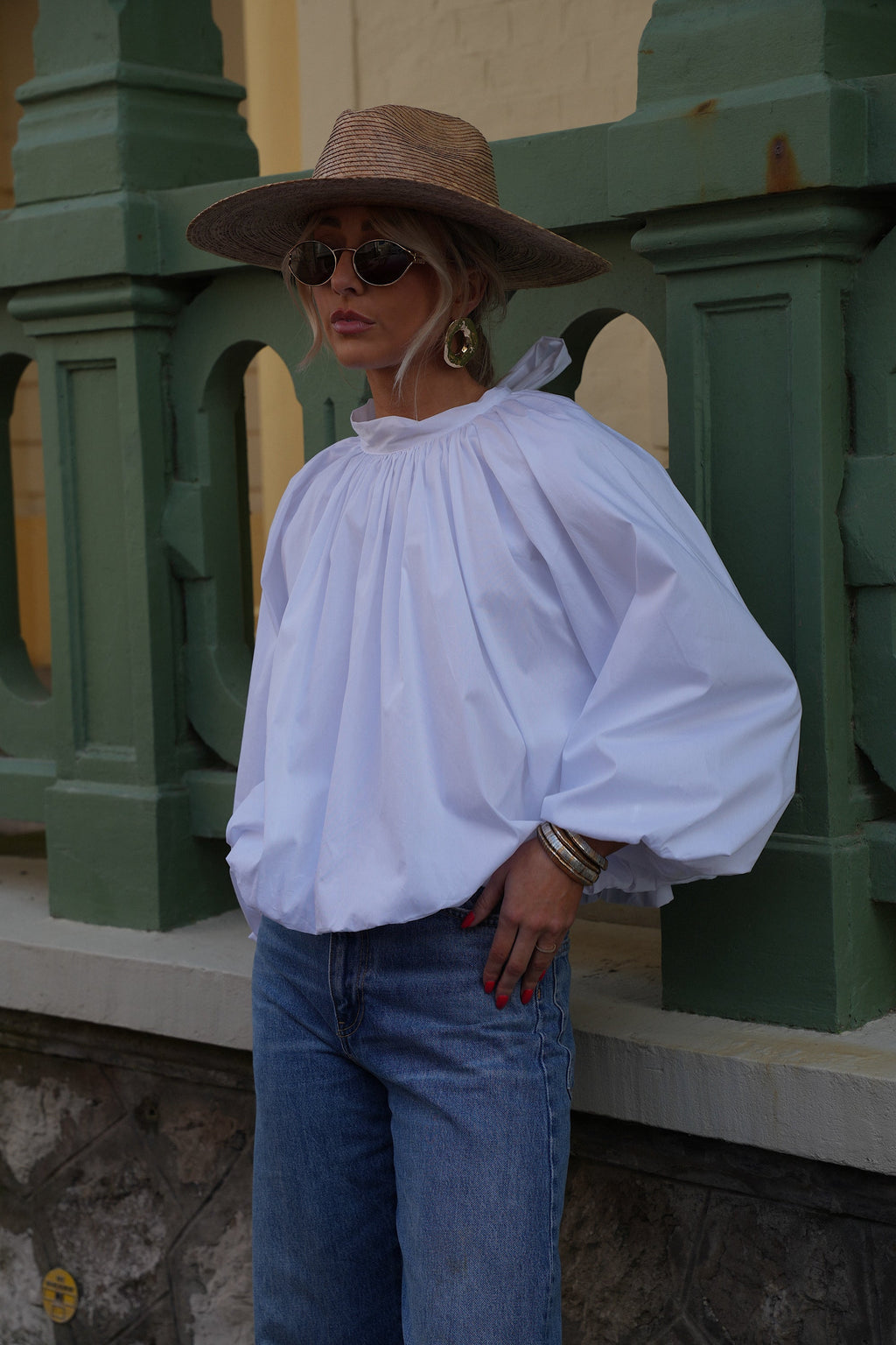 Blusa sin espalda Lorena - Blanco