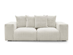 Voltaire - Modular Fixed Straight Sofa - Mottled Fabric