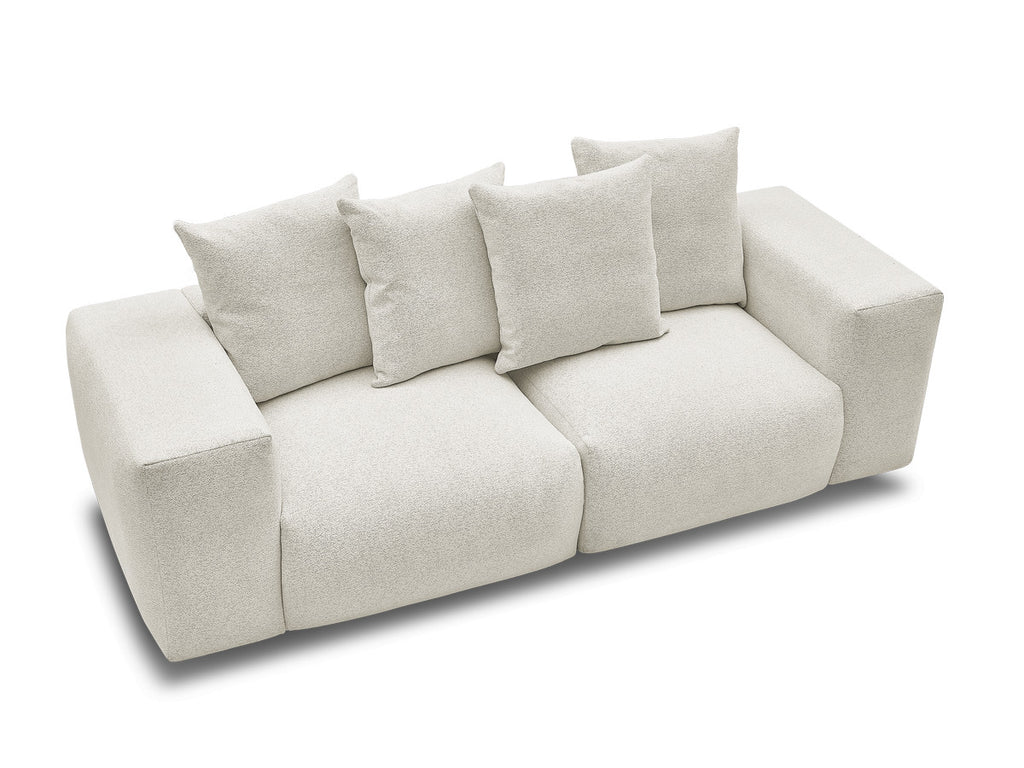 Voltaire - Modular Fixed Straight Sofa - Mottled Fabric
