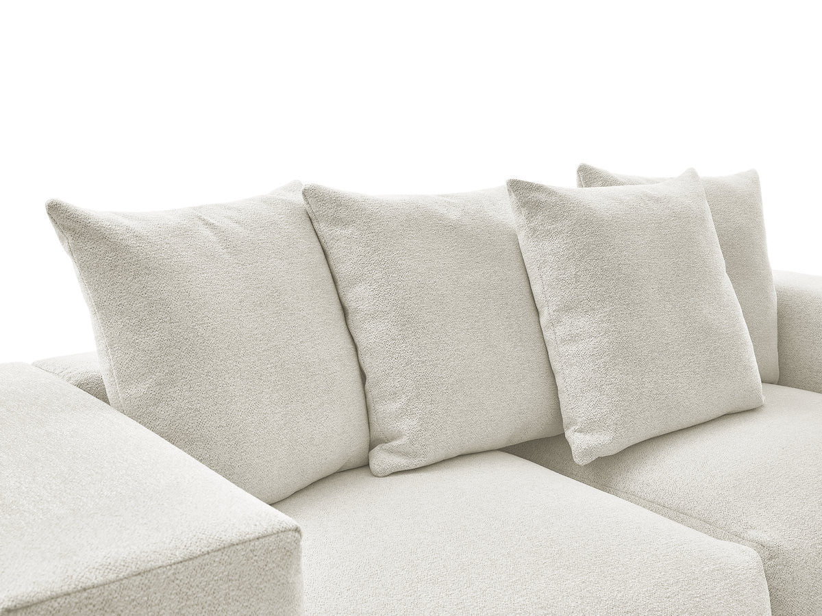 Voltaire - Modular Fixed Straight Sofa - Mottled Fabric