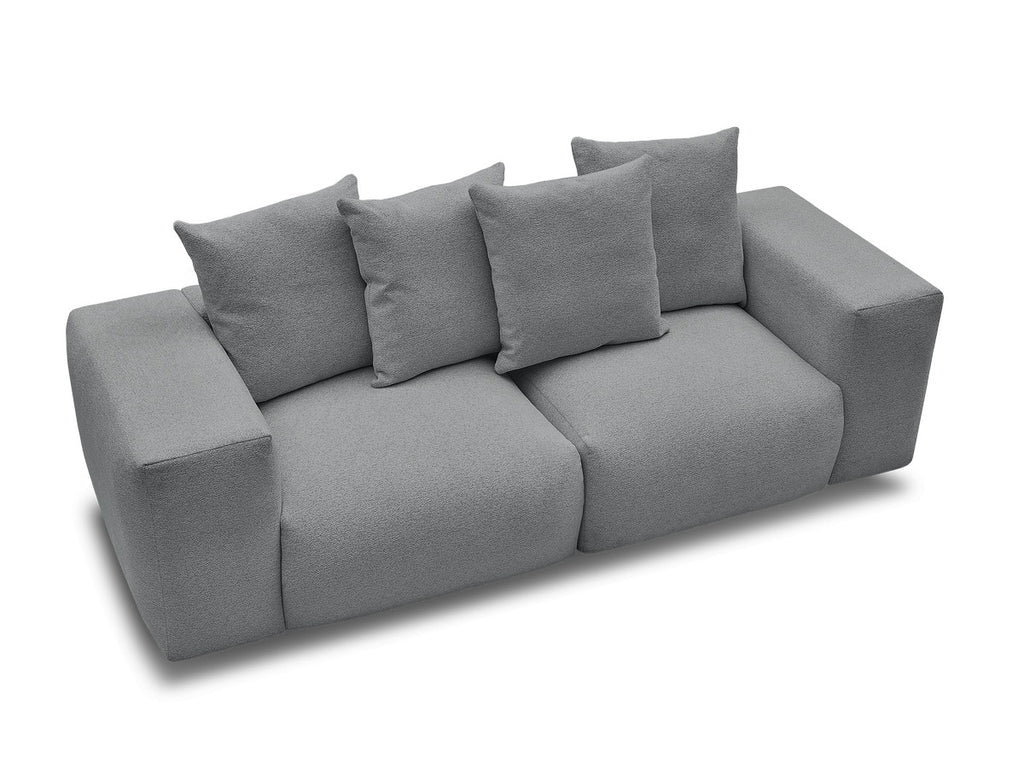 Voltaire - Modular Fixed Straight Sofa - Mottled Fabric