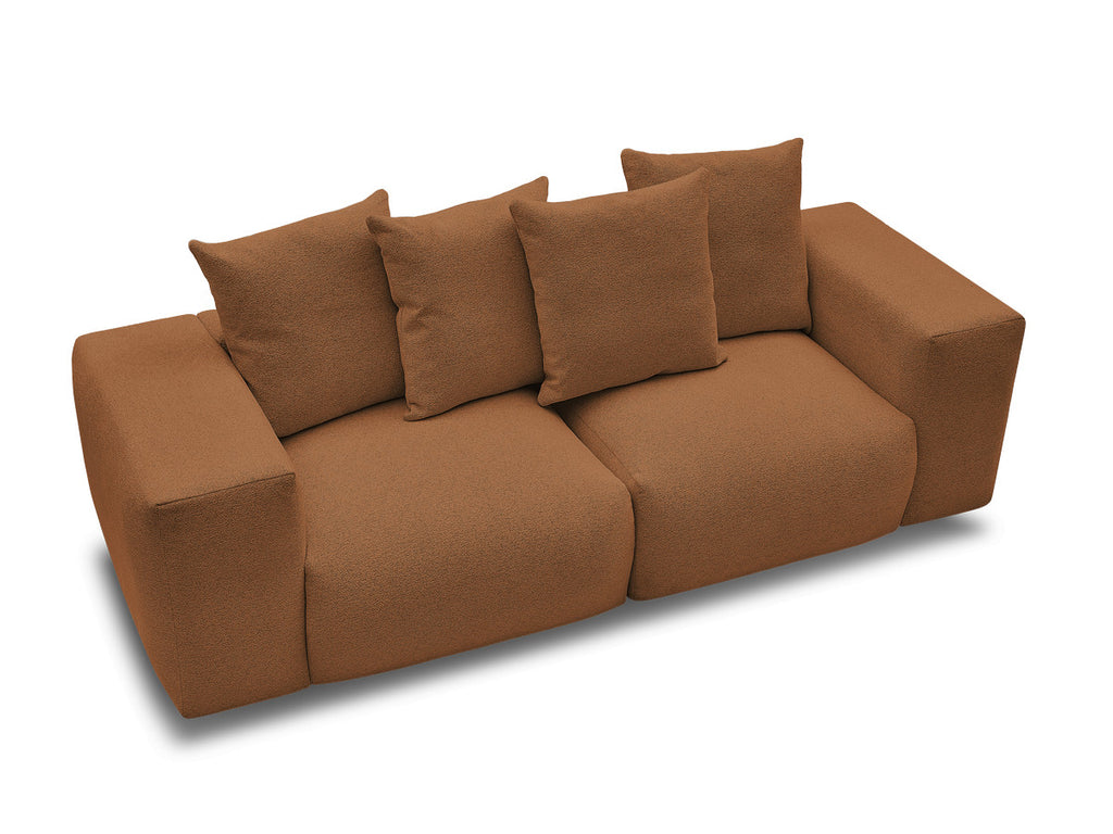 Voltaire - Modular Fixed Straight Sofa - Mottled Fabric