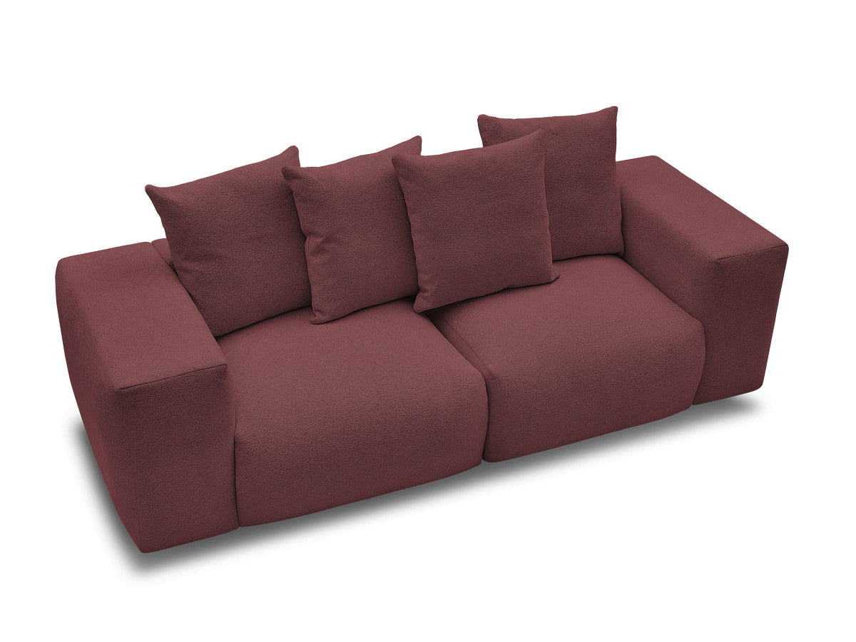 Voltaire - Modular Fixed Straight Sofa - Mottled Fabric