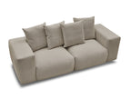 Voltaire - Modular Fixed Straight Sofa - Mottled Fabric