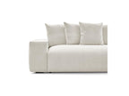 Voltaire - Fixed Straight 3-Seater Sofa - Heathered Fabric