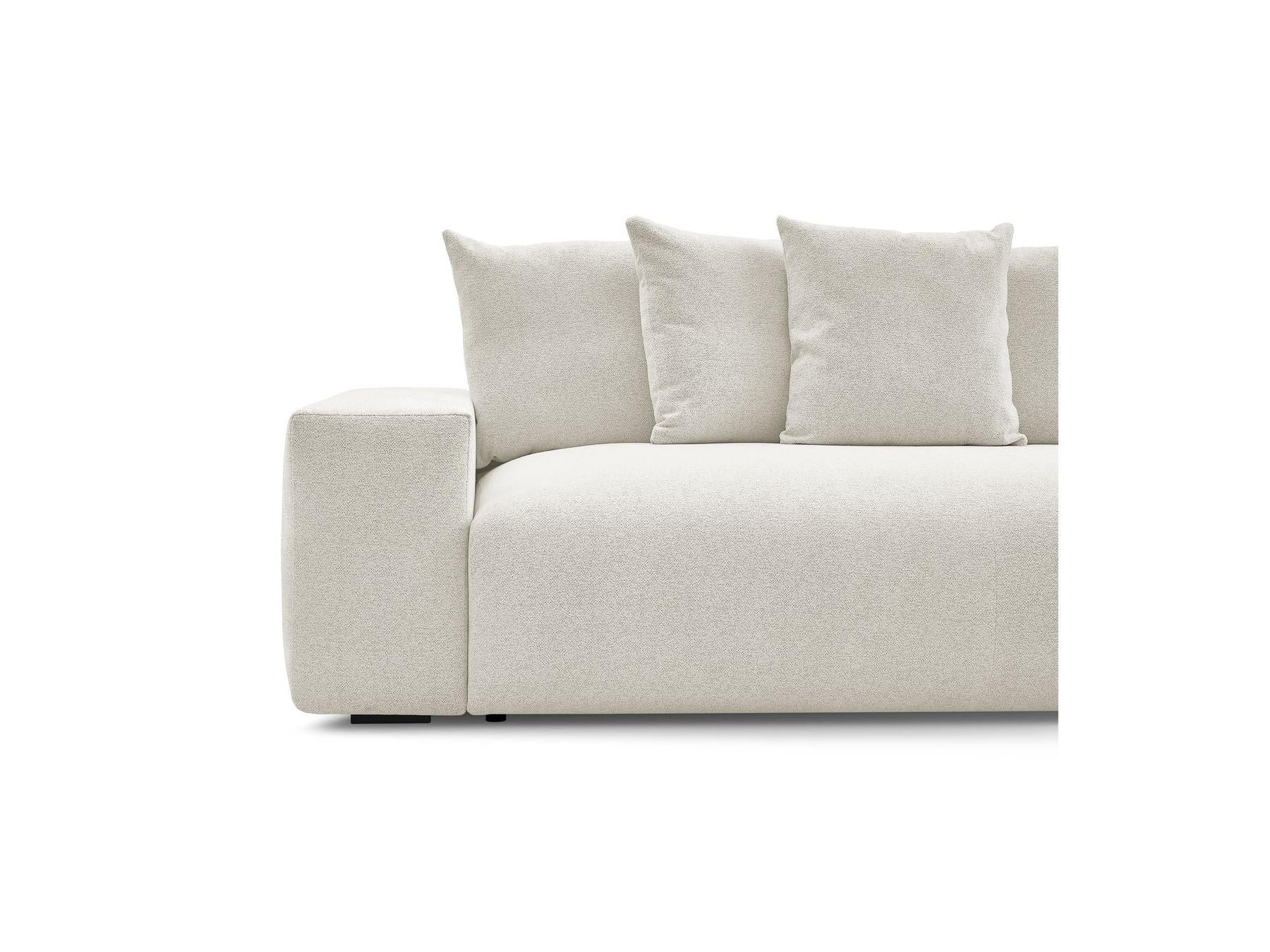 Voltaire - Fixed Straight 3-Seater Sofa - Heathered Fabric