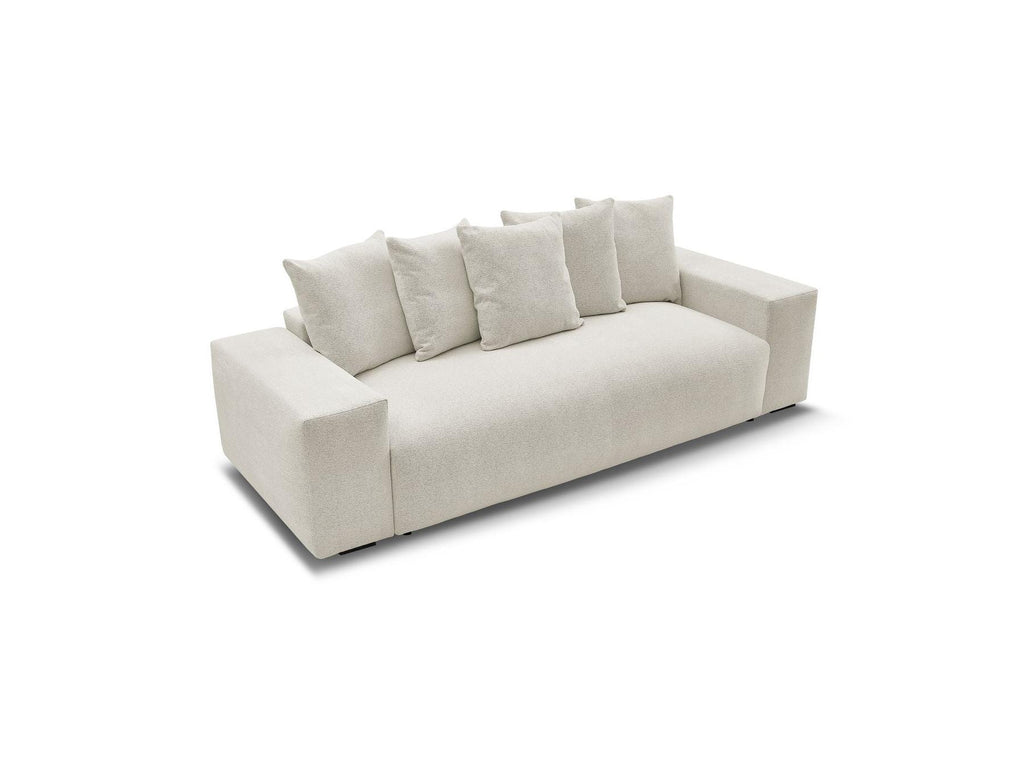 Voltaire - Fixed Straight 3-Seater Sofa - Heathered Fabric