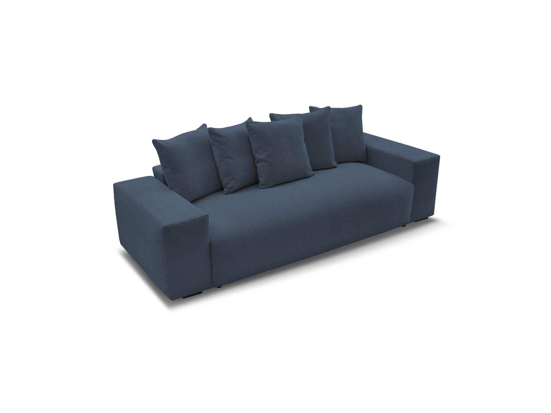 Voltaire - Fixed Straight 3-Seater Sofa - Heathered Fabric