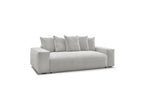 Voltaire - Fixed Straight 3-Seater Sofa - Heathered Fabric