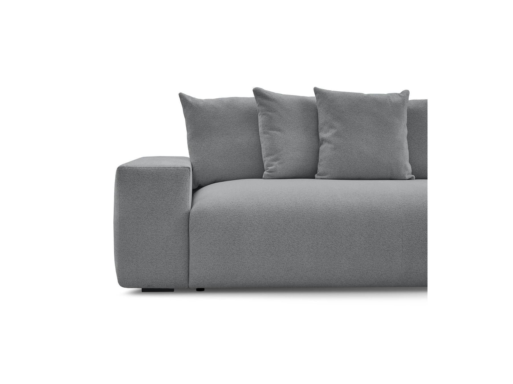 Voltaire - Fixed Straight 3-Seater Sofa - Heathered Fabric