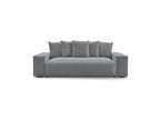 Voltaire - Fixed Straight 3-Seater Sofa - Heathered Fabric