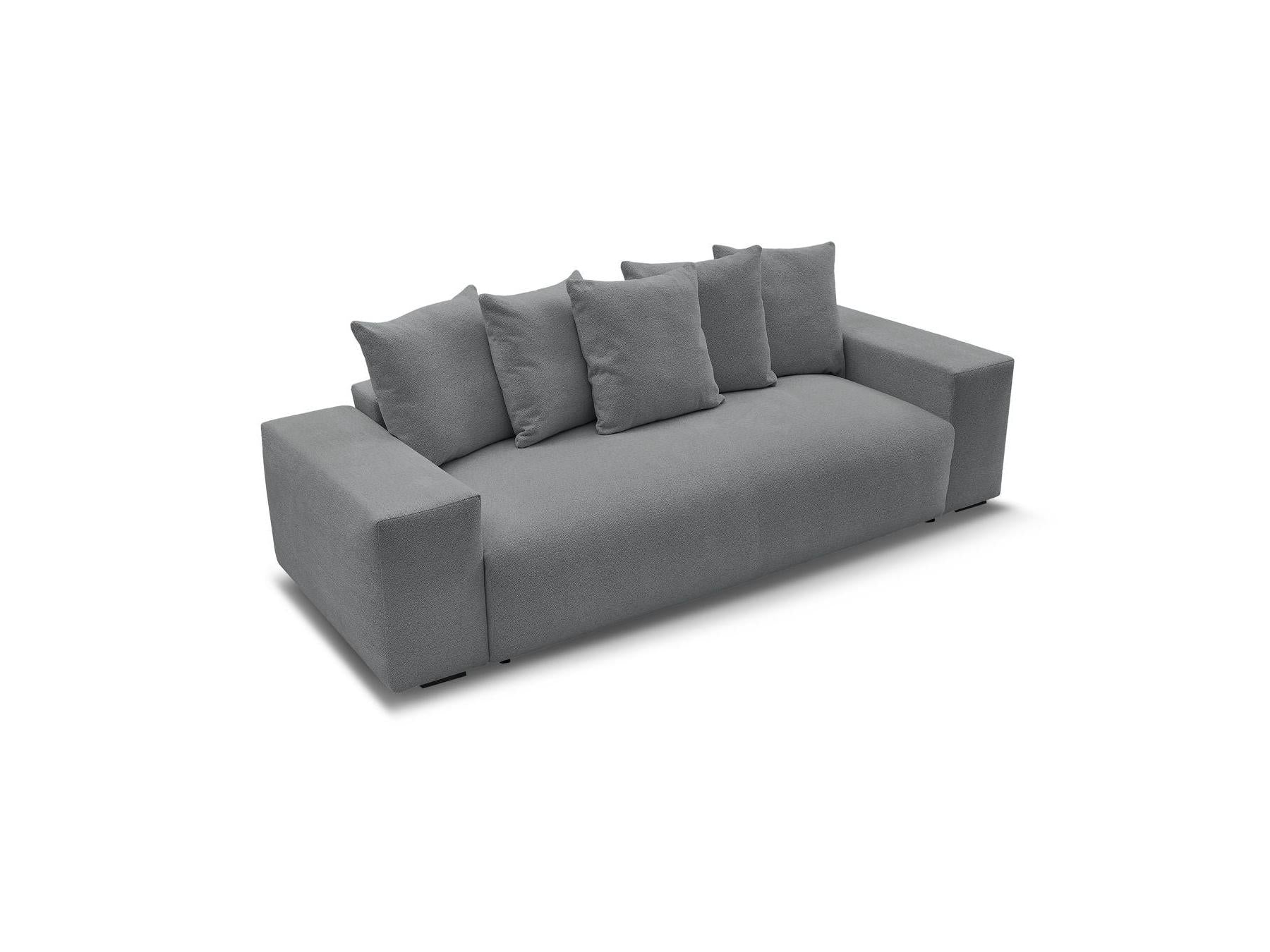 Voltaire - Fixed Straight 3-Seater Sofa - Heathered Fabric