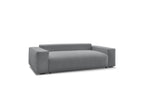 Voltaire - Fixed Straight 3-Seater Sofa - Heathered Fabric