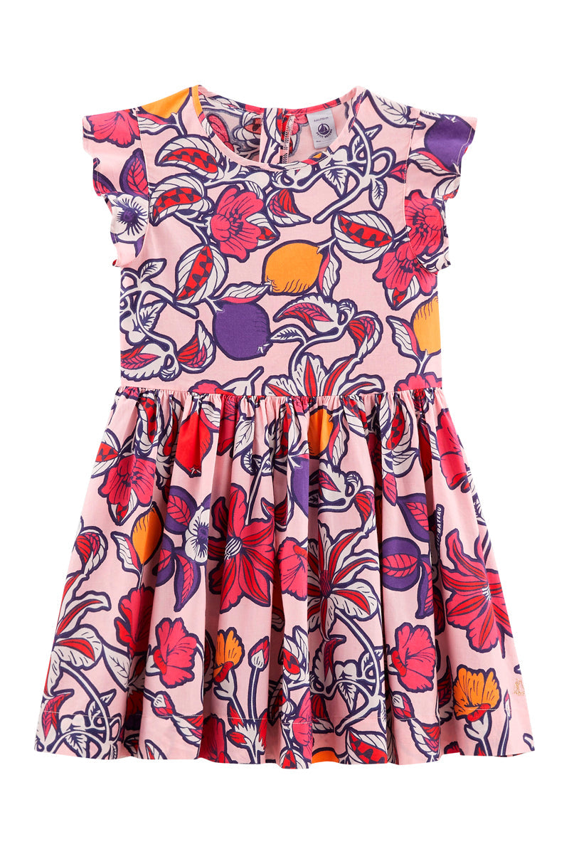 Robe - Rose Clair Et Fuchsia - Enfant Fille