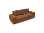 Voltaire - Fixed Straight 3-Seater Sofa - Heathered Fabric