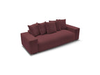 Voltaire - Fixed Straight 3-Seater Sofa - Heathered Fabric