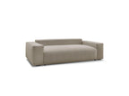Voltaire - Fixed Straight 3-Seater Sofa - Heathered Fabric