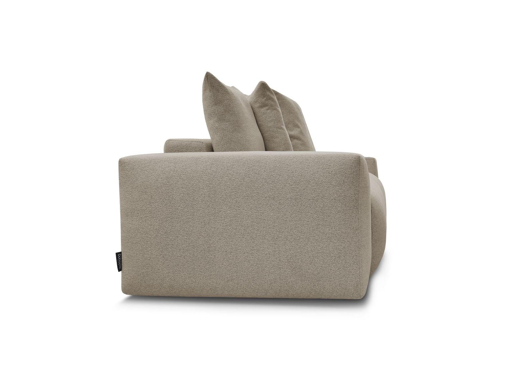 Voltaire - Fixed Straight 3-Seater Sofa - Heathered Fabric