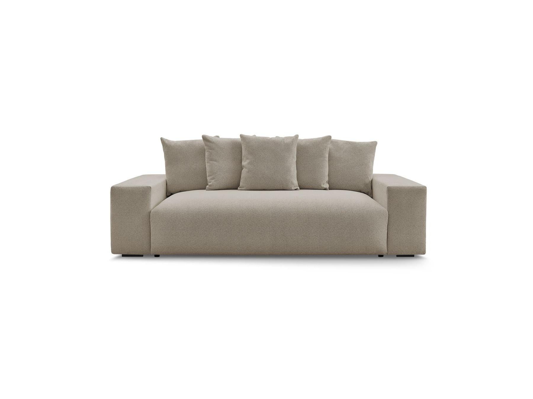 Voltaire - Fixed Straight 3-Seater Sofa - Heathered Fabric
