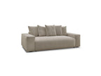 Voltaire - Fixed Straight 3-Seater Sofa - Heathered Fabric