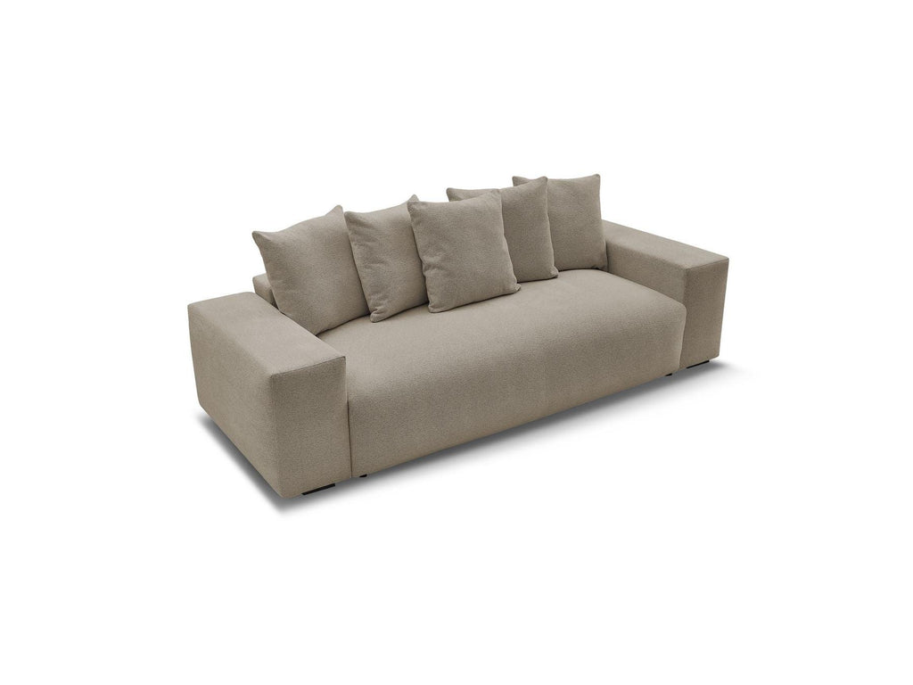 Voltaire - Fixed Straight 3-Seater Sofa - Heathered Fabric
