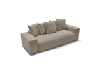 Voltaire - Fixed Straight 3-Seater Sofa - Heathered Fabric
