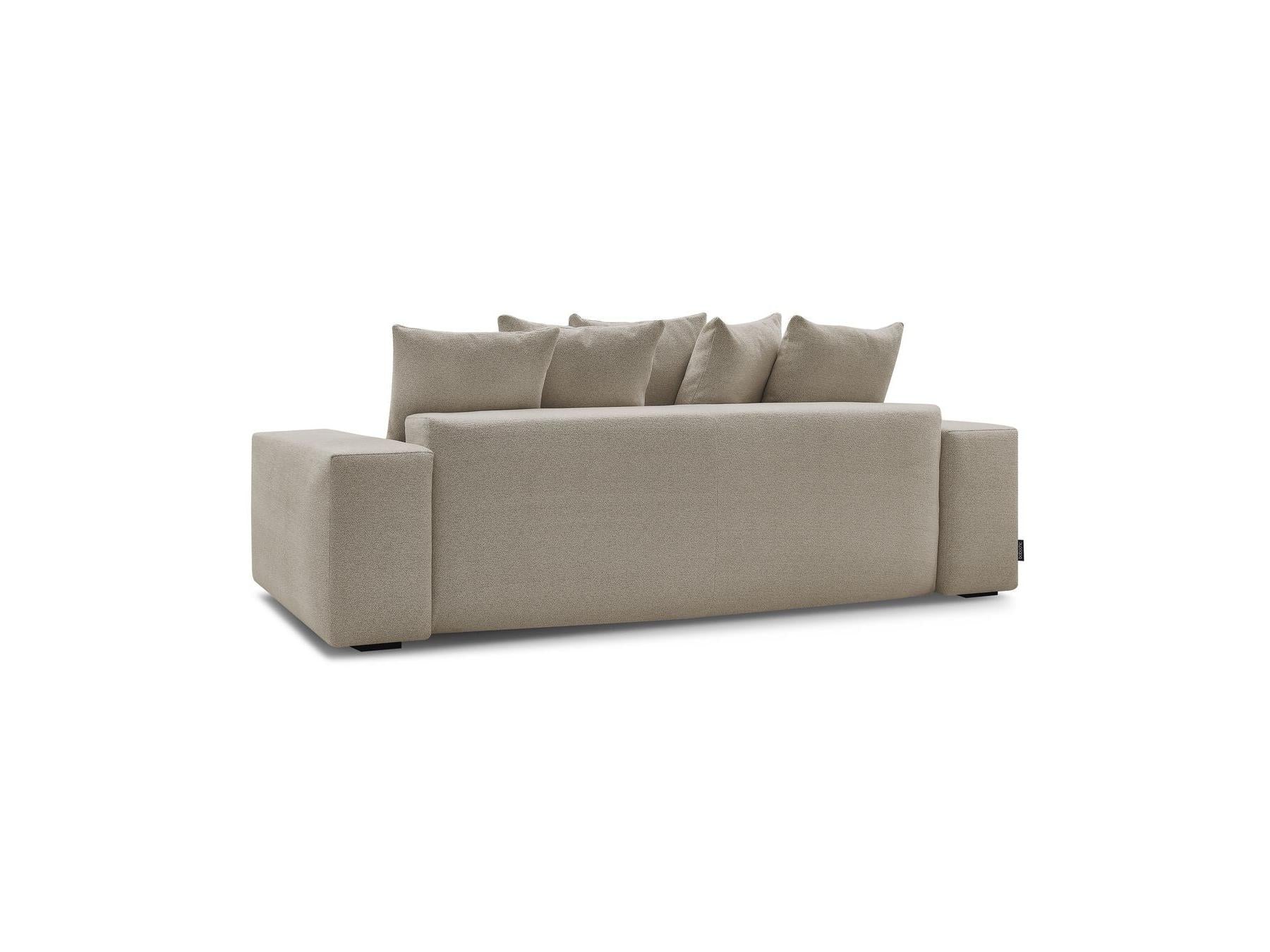 Voltaire - Fixed Straight 3-Seater Sofa - Heathered Fabric