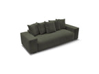 Voltaire - Fixed Straight 3-Seater Sofa - Heathered Fabric