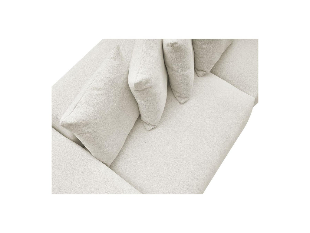 Voltaire - Canapé Droit Fixe 4 Places - Tissu Chiné