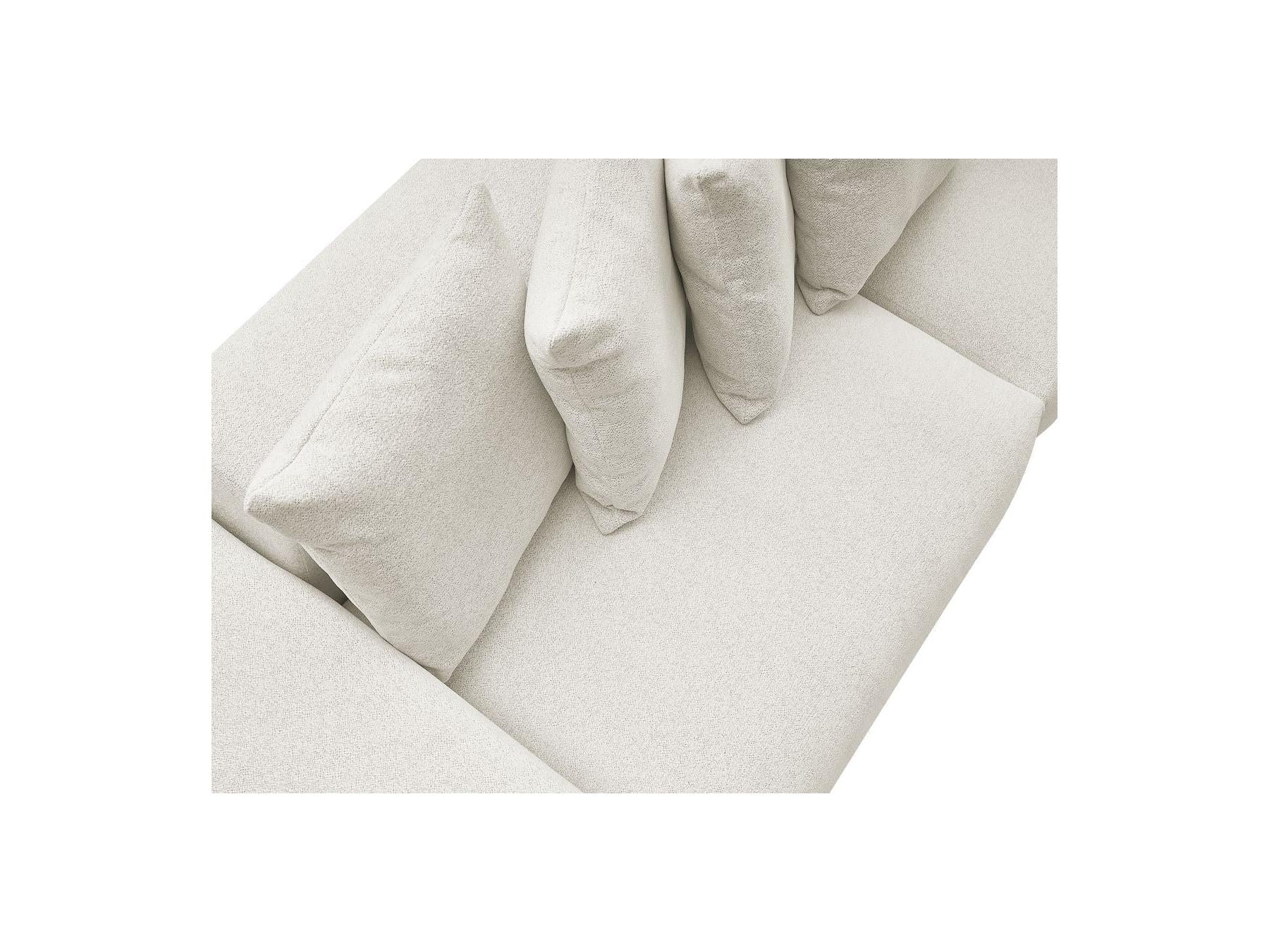 Voltaire - Canapé Droit Fixe 4 Places - Tissu Chiné
