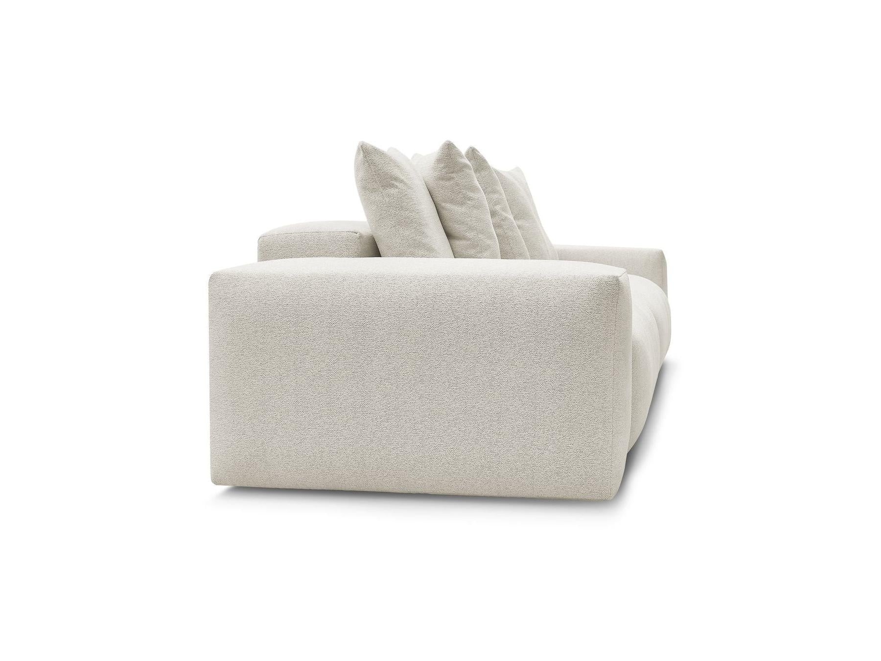 Voltaire - Canapé Droit Fixe 4 Places - Tissu Chiné
