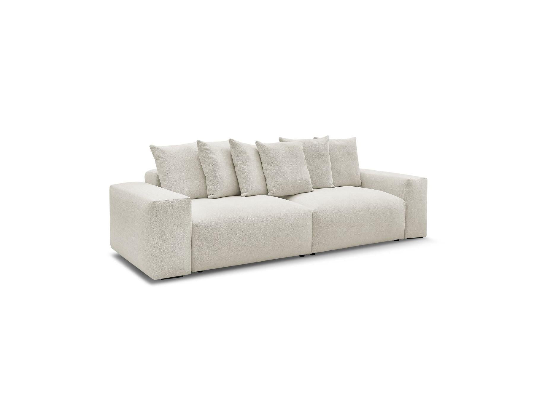 Voltaire - Canapé Droit Fixe 4 Places - Tissu Chiné