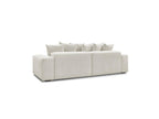 Voltaire - Canapé Droit Fixe 4 Places - Tissu Chiné