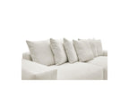 Voltaire - Canapé Droit Fixe 4 Places - Tissu Chiné