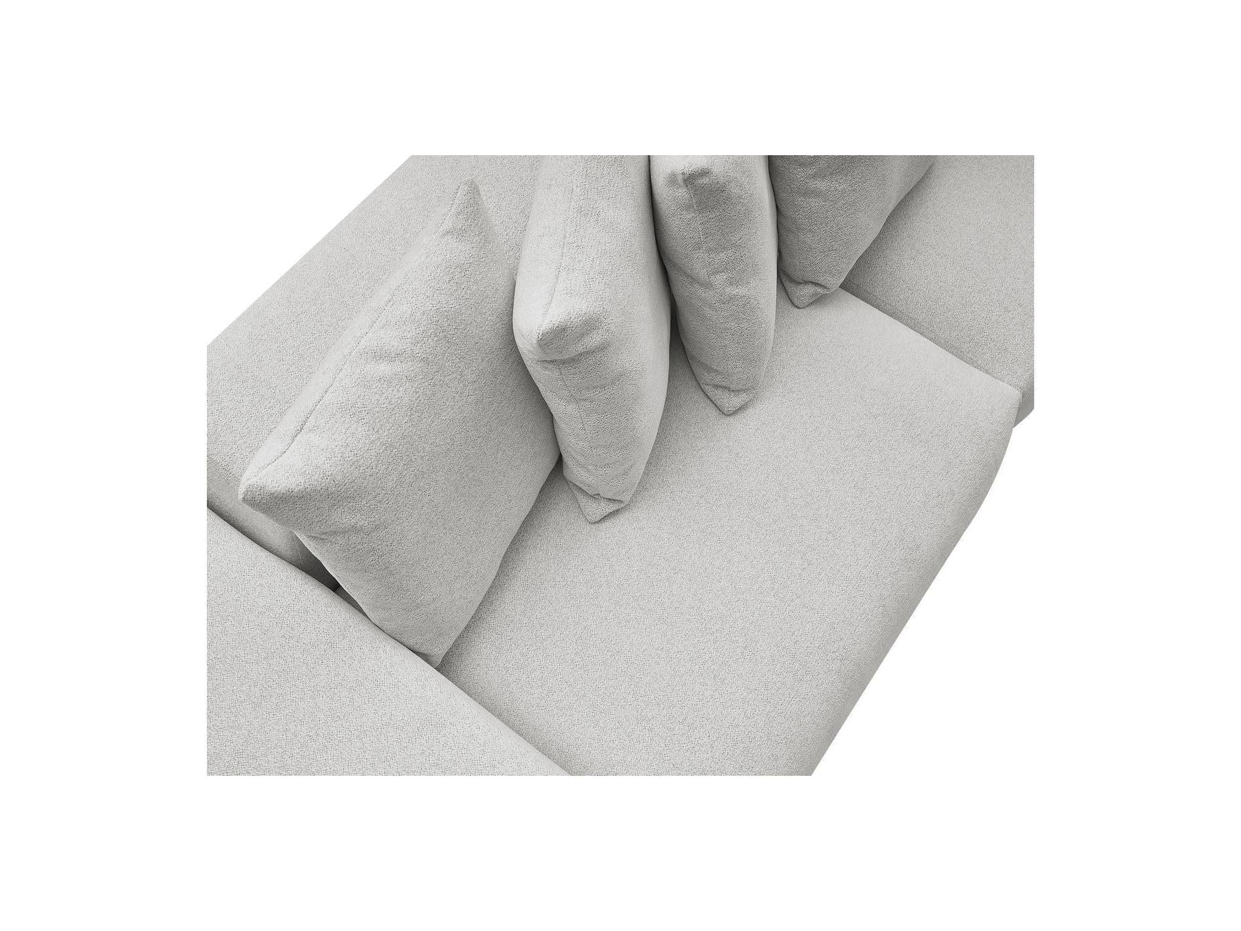 Voltaire - Canapé Droit Fixe 4 Places - Tissu Chiné