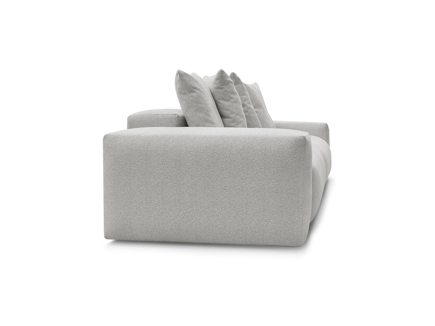 Voltaire - Canapé Droit Fixe 4 Places - Tissu Chiné