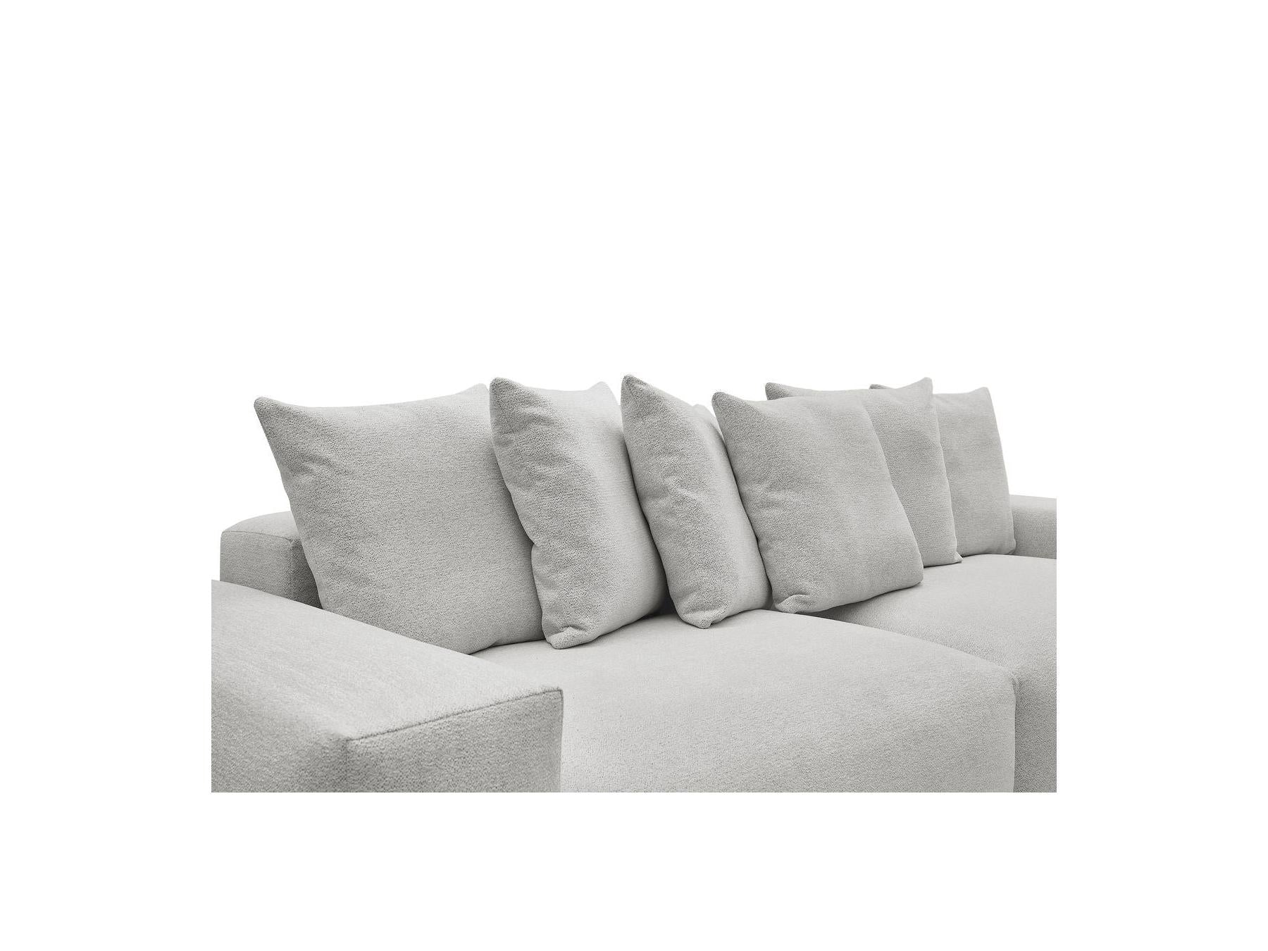Voltaire - Canapé Droit Fixe 4 Places - Tissu Chiné