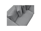 Voltaire - Canapé Droit Fixe 4 Places - Tissu Chiné