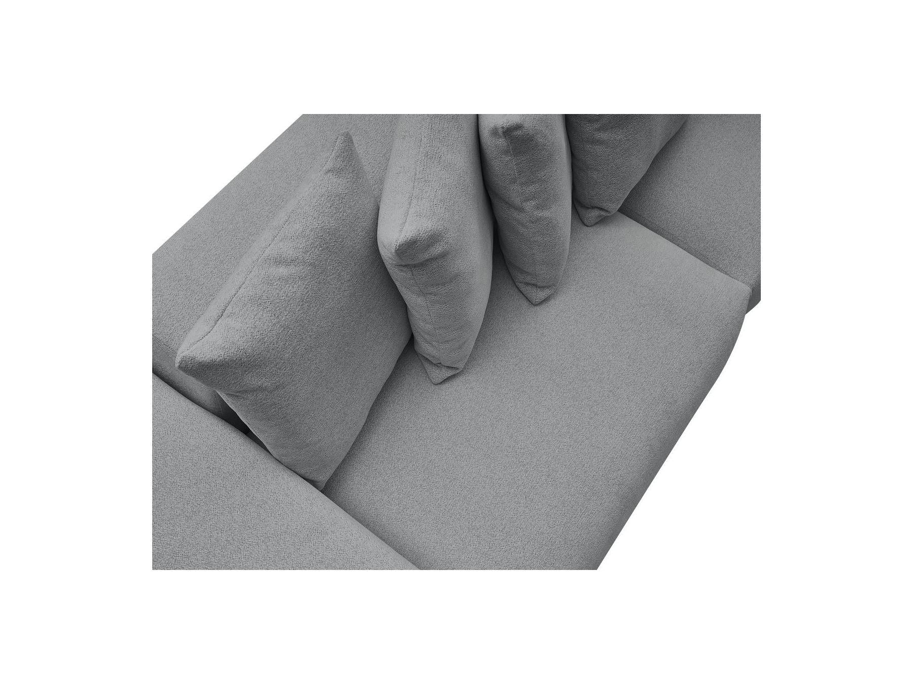 Voltaire - Canapé Droit Fixe 4 Places - Tissu Chiné