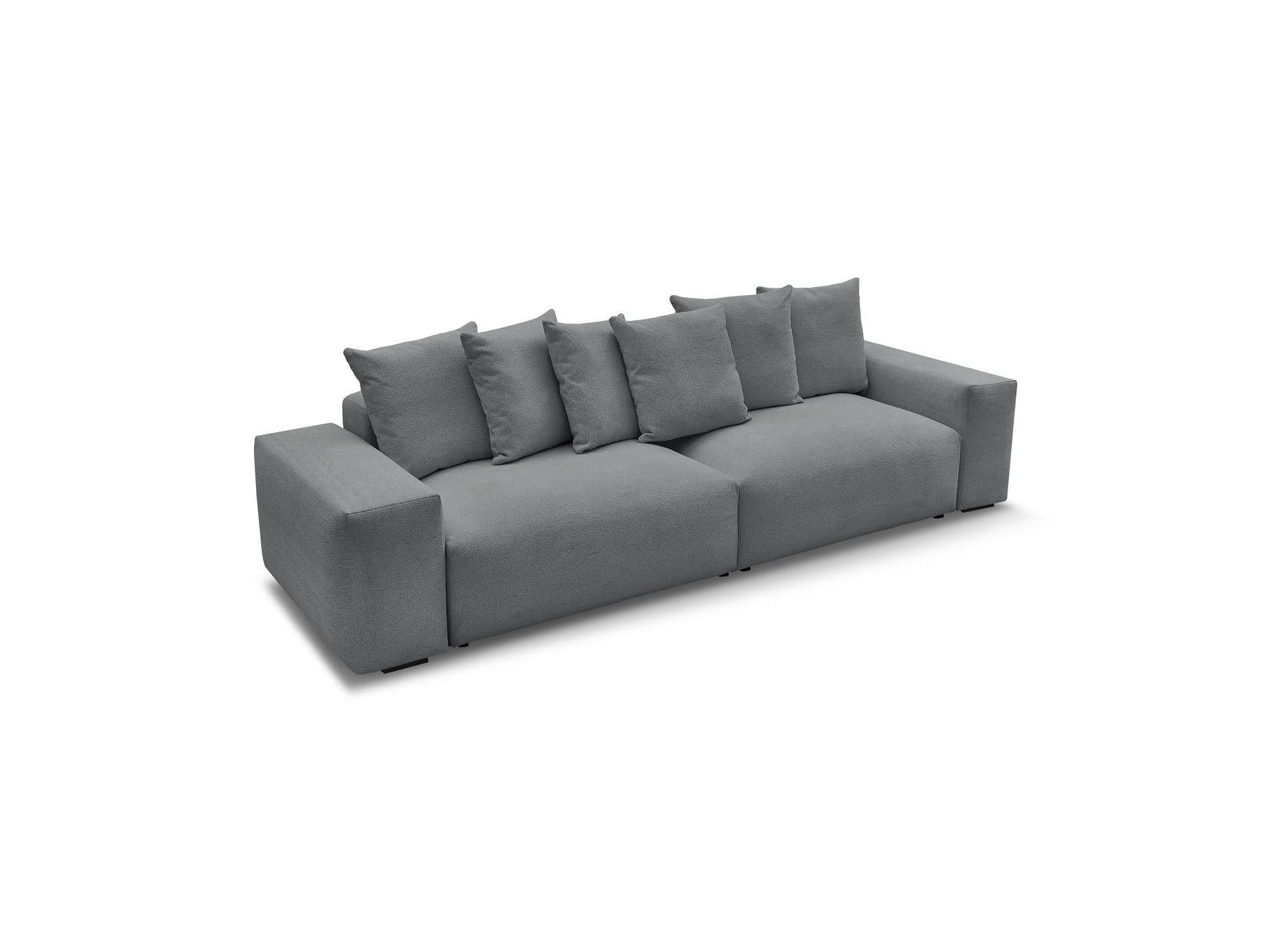 Voltaire - Canapé Droit Fixe 4 Places - Tissu Chiné